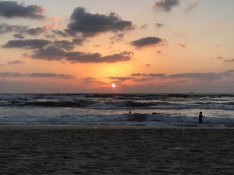Sunset from Gaza Beach.