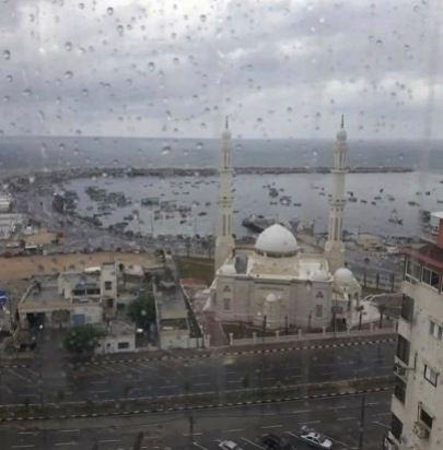 Al-Hasayna Mosque at Gaza Sea Port.