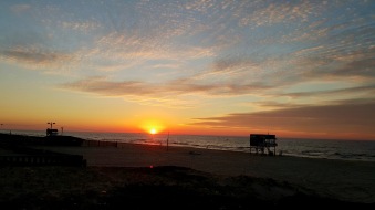 Sunset at Gaza beach.