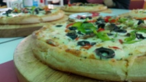 Vegetable Pizza at Al-taboon Restaurant.